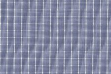 Dark blue with white checks - easy iron