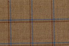 Medium brown with blue and dark brown windowpane