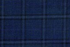 Blue with multi colour windowpanes