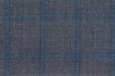 Dark grey with blue check