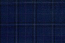 Dark navy with wine and cream windowpane