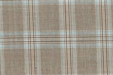 Beige with light blue check