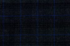 Dark grey check with blue windowpane