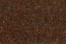 Dark brown with blue red yellow flecks