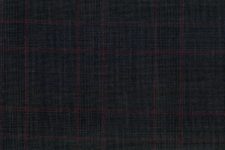 Dark grey with red check