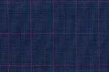 Blue with pink windowpane