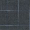 Medium grey with blue and white windowpane