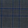 Medium grey with blue check