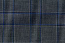 Medium grey with blue check