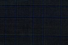 Dark grey with blue check
