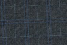 Medium grey with blue windowpane
