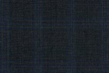 Dark grey with blue check