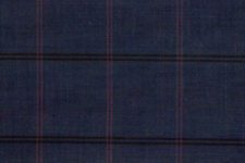 Blue Grey with red windowpane