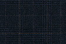 Dark blue with orange check