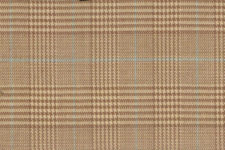 Tan self design with blue windowpane