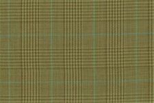 Khaki self design with blue windowpane