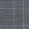 Light grey with pink windowpane