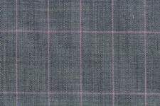 Light grey with pink windowpane