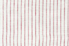 Red stripes on white - linen