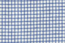 Blue check - linen