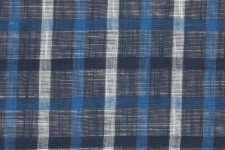 Navy, blue and white - linen