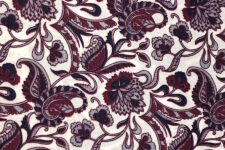 Burgundy bold paisley