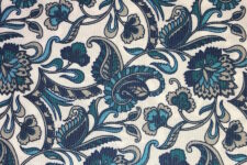Blue bold paisley
