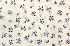 Dark blue and light blue leaves on white
