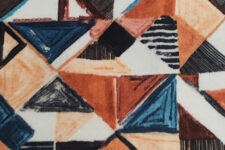 Orange blue geometry