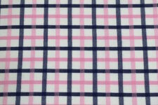 Dark blue and pink checks