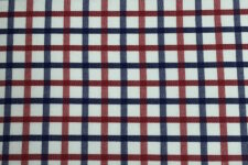 Dark blue and red checks